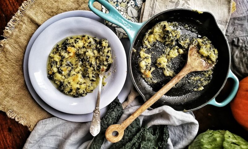 Farinata di cavolo nero con olio Extravergine Toscano