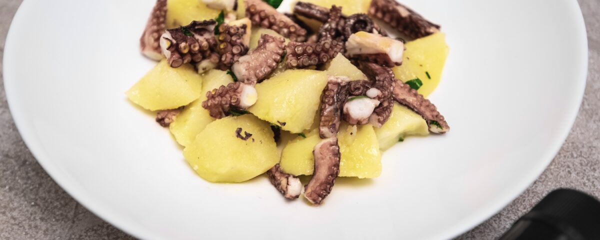 Polpo e patate con Olio Extravergine Tutto Leccino Toscano